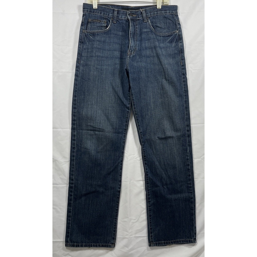 Calvin Klein Men's Blue Relaxed Straight Easy‎ Fit Jeans W32  x L32 100% Cotton